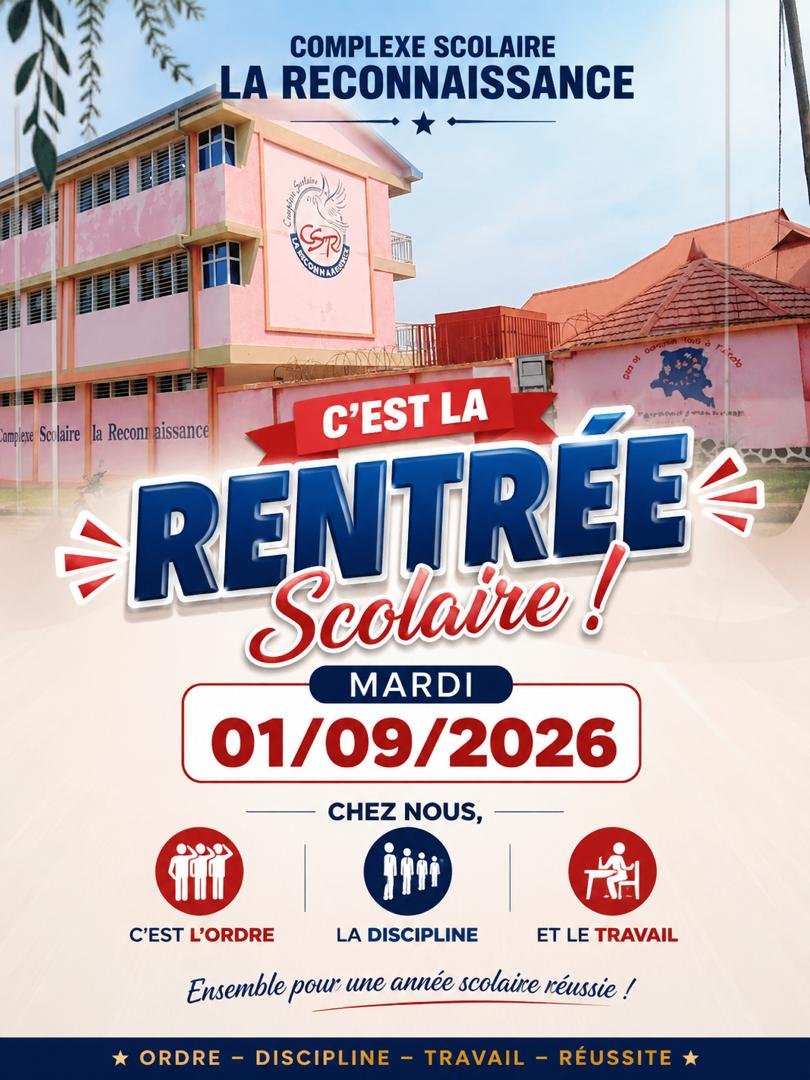 Rentrée Scolaire 2026-2027 : Maintenue au mardi 01 septembre